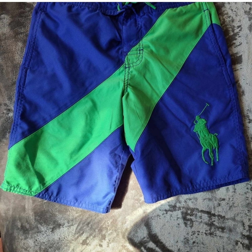 Polo by Ralph Lauren Kids Swim One Piece - Blue and Green